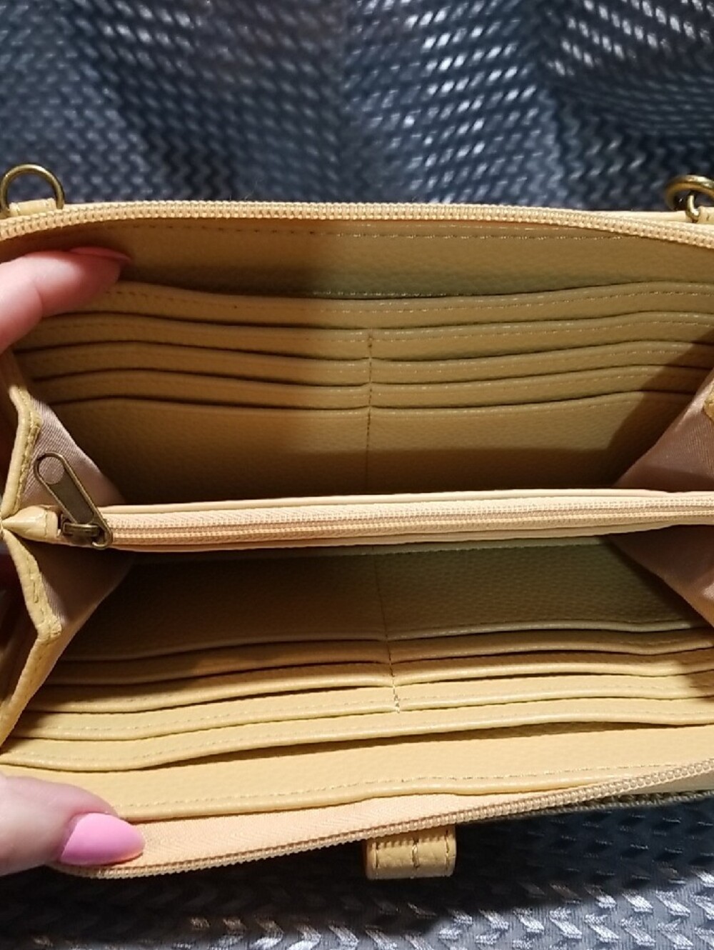 The Sak Soft Yellow Leather Wristlet Wallet - Picture 4 of 5